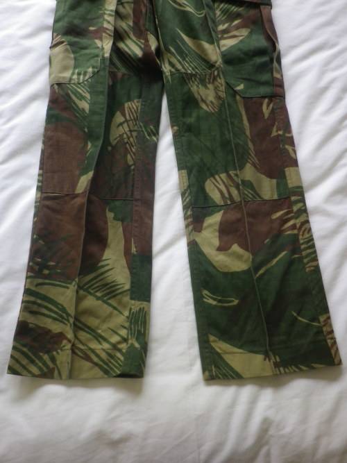 RHODESIAN ARMY - CAMMO COMBAT TROUSERS - SIZE 2 - GOOD CONDITION     (7725)