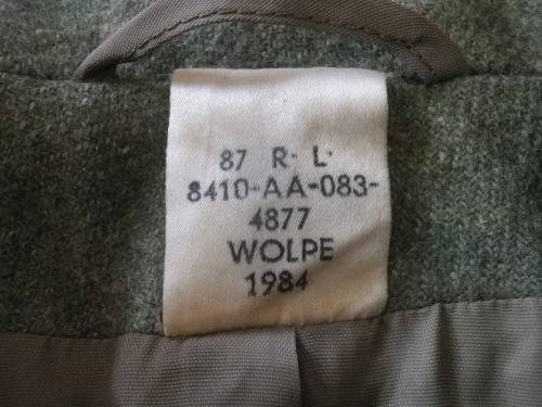SADF - WOMANS PATT.  KHAKI GREATCOAT  - 1984 SIZE 87 RL  - AS NEW    (4854)