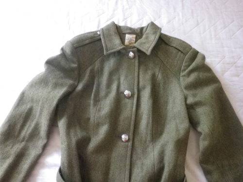 SADF - WOMANS PATT.  KHAKI GREATCOAT  - 1984 SIZE 87 RL  - AS NEW    (4854)