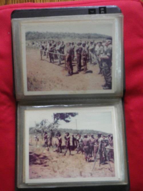 RHODESIAN ARMY - SFA PFUMO RE VANHU PHOTO ALBUM - SHOWING UNIFORMS, TRAINING ETC - 36 PICS    (4871)