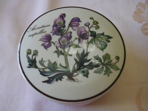 VILLEROY & BOCH `BOTANICA` BOWL + LID -  DIAMETER 9.5cm - NO CHIPS OR CRACKS, GOOD CONDITION