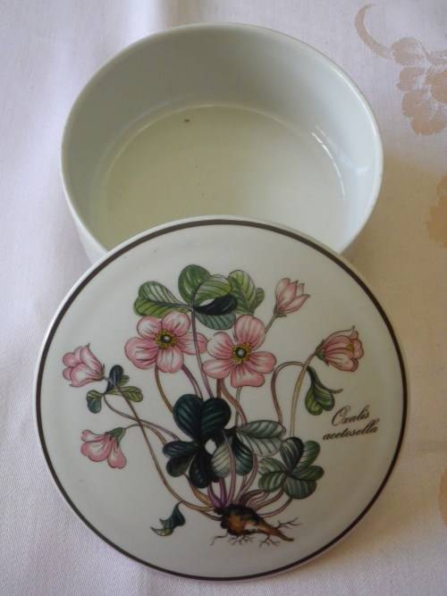 VILLEROY & BOCH `BOTANICA`  BOWL + LID -  DIAMETER 12.5cm - NO CHIPS OR CRACKS, GOOD CONDITION