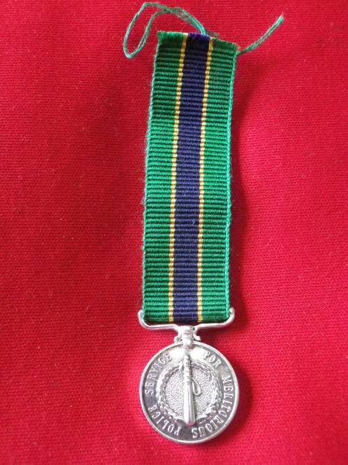 RHODESIA - POLICE MEDAL FOR MERITORIOUS SERVICE  (PMM)  - MINIATURE MEDAL  (7907)
