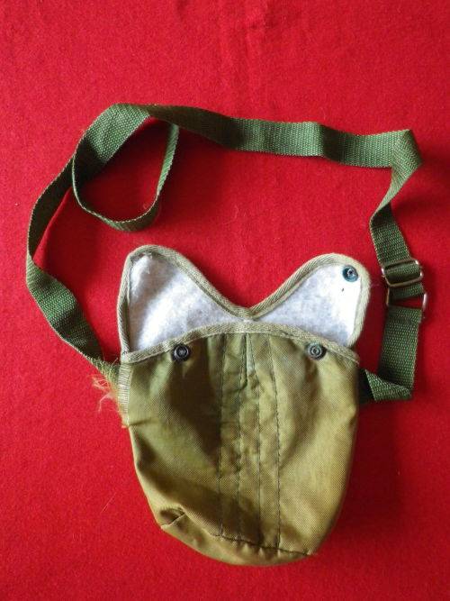 RHODESIAN - PRIVATELY MADE NYLON WATER BOTTLE POUCH (1 STUD MISSING)+ BROWNING 9mm MAG POUCH(7898)