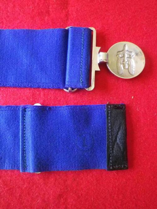 RHODESIAN SAS STABLE BELT  - BUCKLE STAMPED REUTELER. MAX LENGTH 100CM / 39`L - GOOD CONDITION(7964)