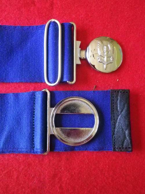 RHODESIAN SAS STABLE BELT  - BUCKLE STAMPED REUTELER. MAX LENGTH 100CM / 39`L - GOOD CONDITION(7964)