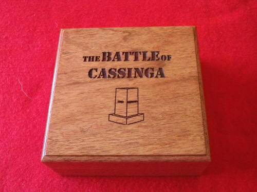 1 PARA BATTALION - MEDALLION COMMEMORATING BATTLE OF CASSINGA  - NO 94 -  IN ORIGINAL BOX (6503)