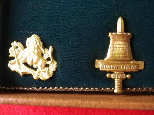 RHODESIAN ARMED FORCES - REUTELER SET 26 X OFFICIAL BADGES IN ORIGINAL LEATHER CASE  (8037)