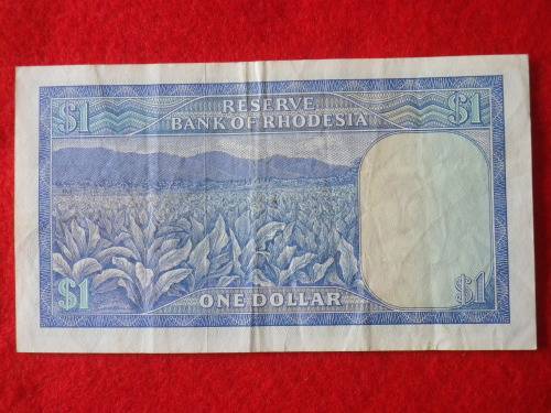 RHODESIAN $1 NOTE - CONDITION AS SEEN - 18 APRIL, 1978          (8183)