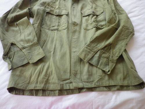 RHODESIAN WAR PICK UP -EX ZIPRA KHAKI SHIRT + TROUSERS - POOR CONDITION, MOST BUTTONS MISSING (4084)