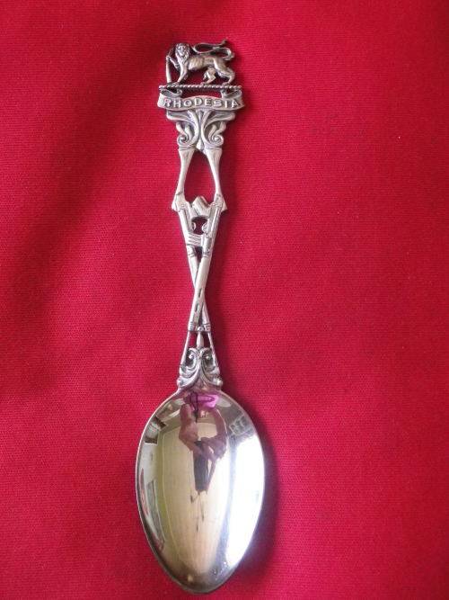 RHODESIAN ARMY - SILVER PLATED SHOOTING TEASPOON       (8230)