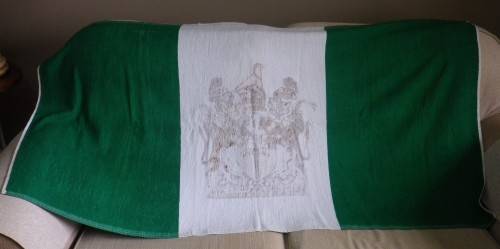 RHODESIAN PERIOD TOWEL - FLAG - 1 SIDED  - GOOD CONDITION & SIZE  - 147 X 76cm (8232)