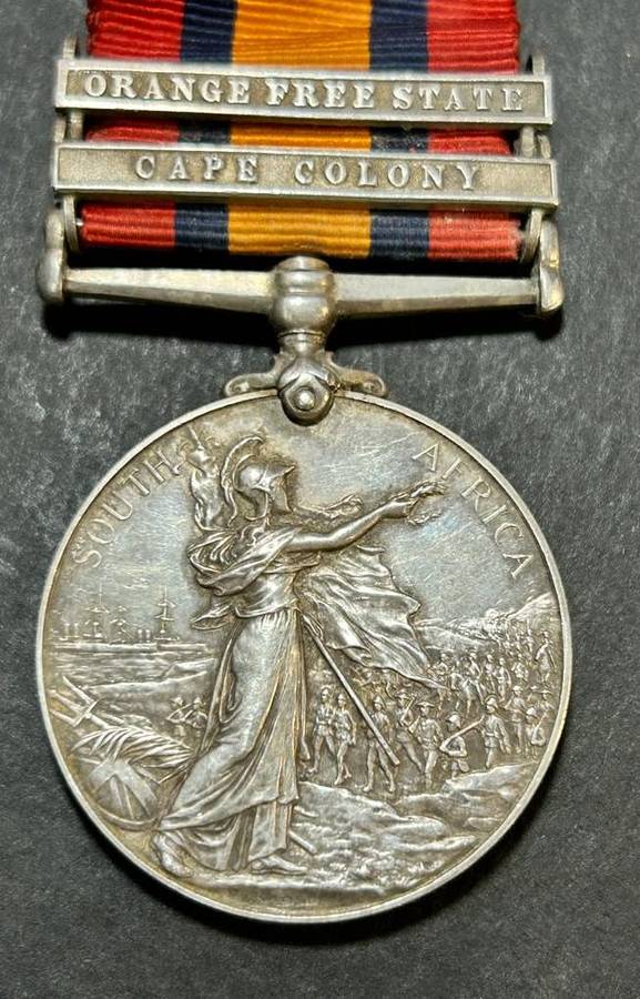 Boer War - Full Size Queen South Africa (QSA) Medal:463 PTE E.E Mcartney Frontier Lt Horse