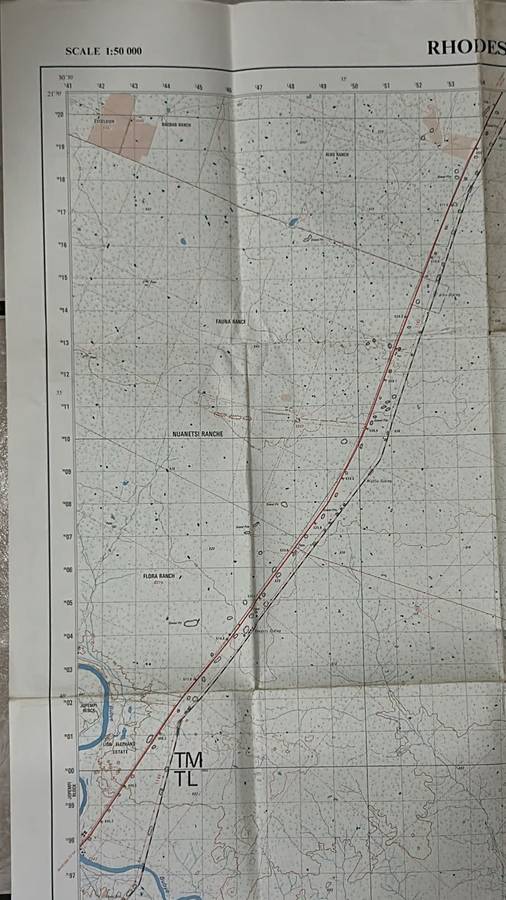 Rhodesia - Vintage Map
