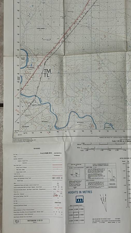 Rhodesia - Vintage Map