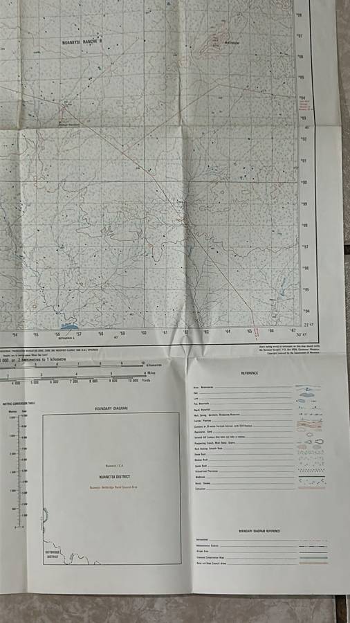 Rhodesia - Vintage Map