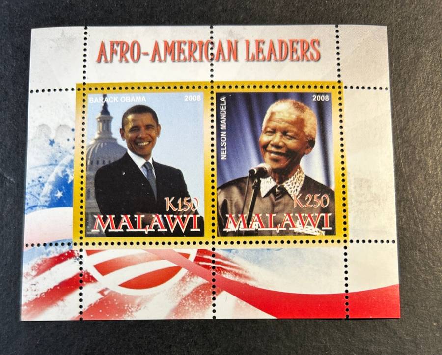 Afro American Leaders Mandela and Obama
