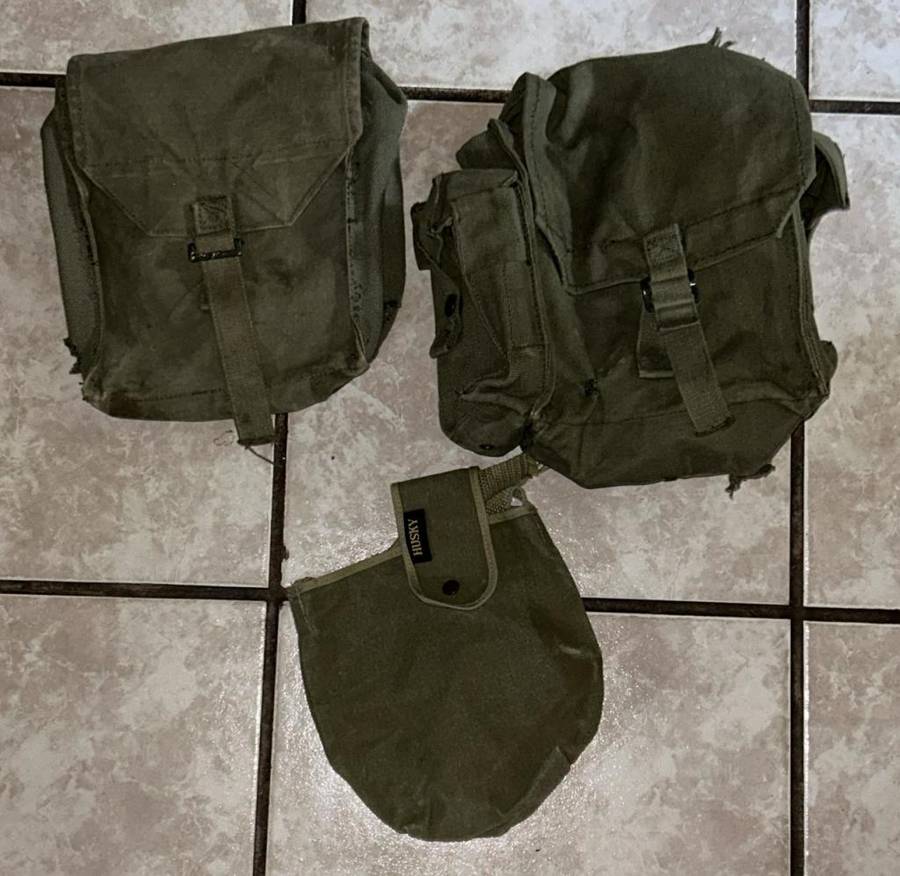 SADF - Webbing Lot with Husky Canvas Pouch