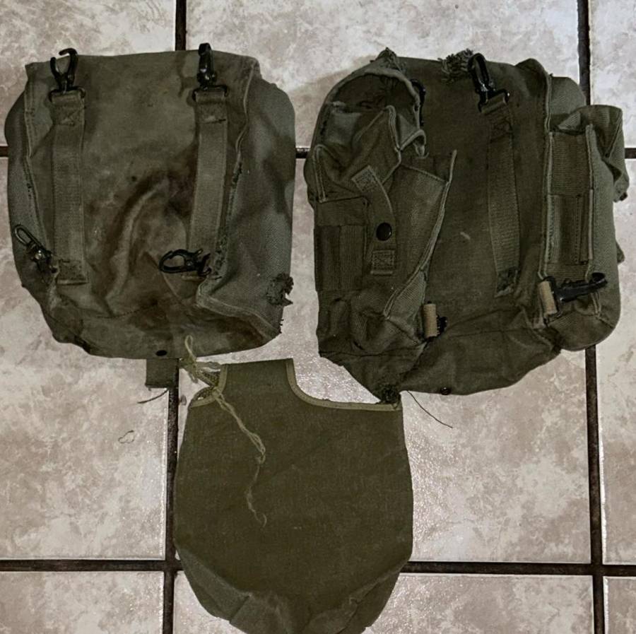 SADF - Webbing Lot with Husky Canvas Pouch