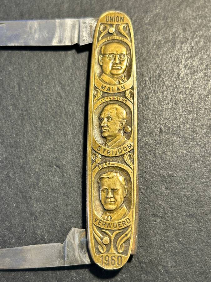 1960 Union pocket knive - botha, smuts, herzog, malan, strijdom and verwoerd