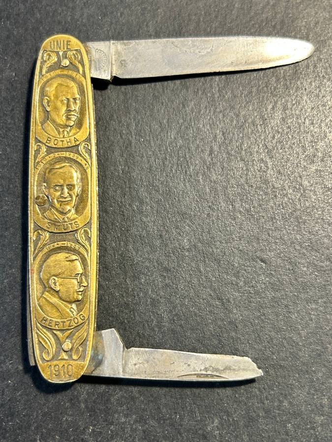 1960 Union pocket knive - botha, smuts, herzog, malan, strijdom and verwoerd