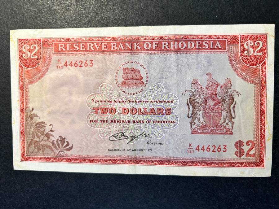 Rhodesia $2 note