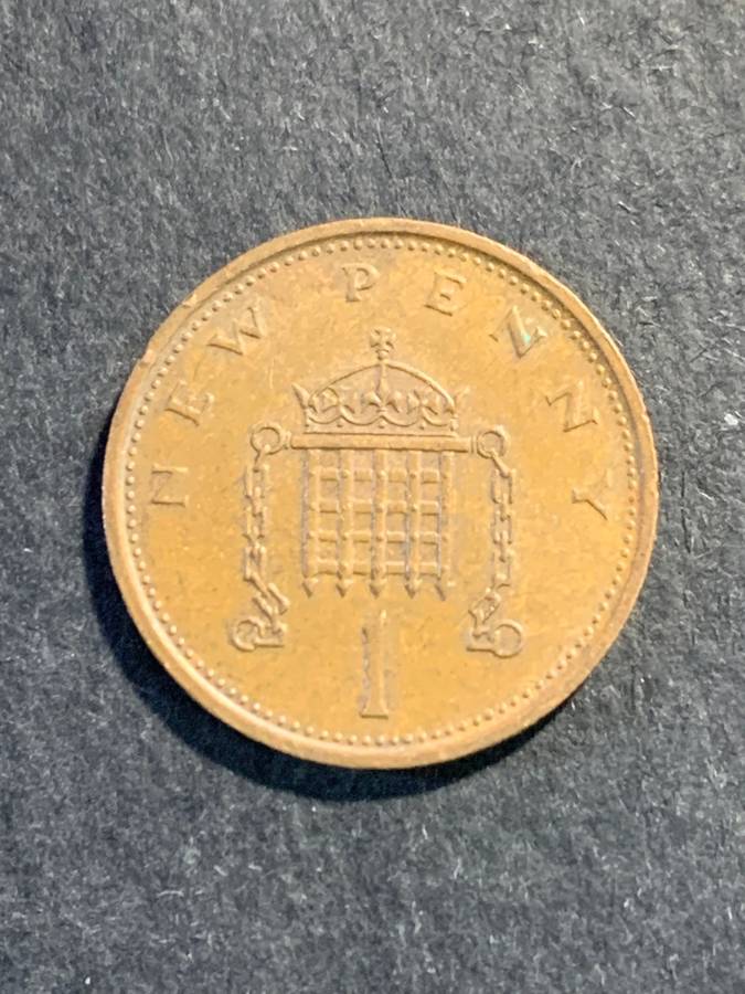 Big batch of British 1 pence coins