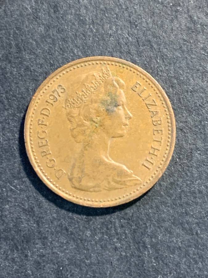 Big batch of British 1 pence coins