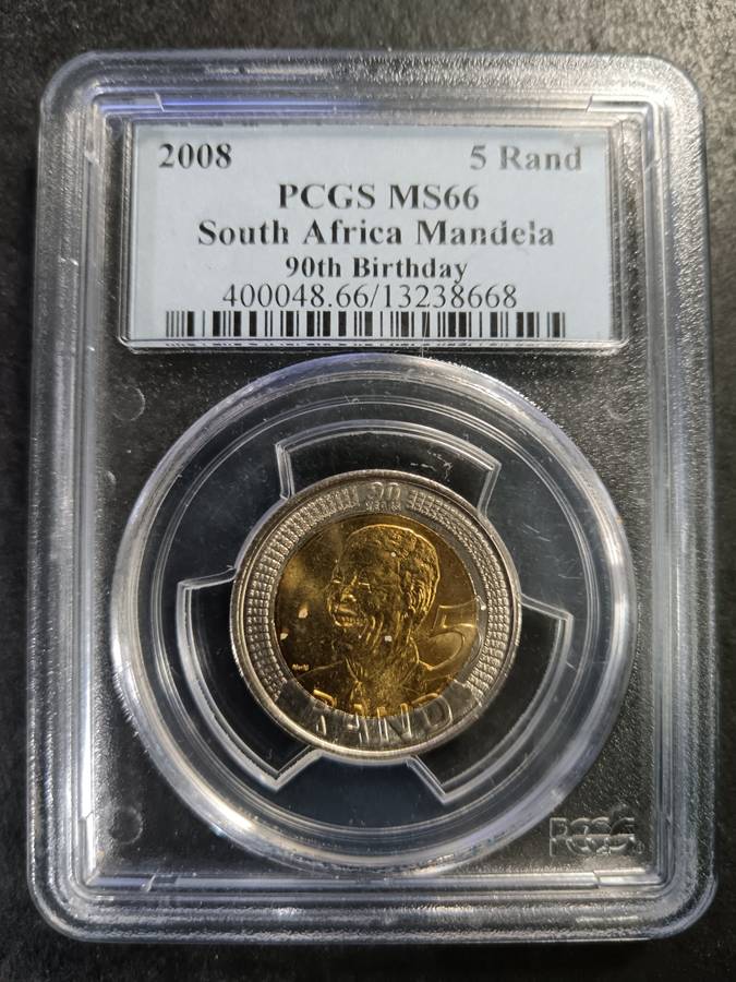Mandela 2008 R5 graded MS66