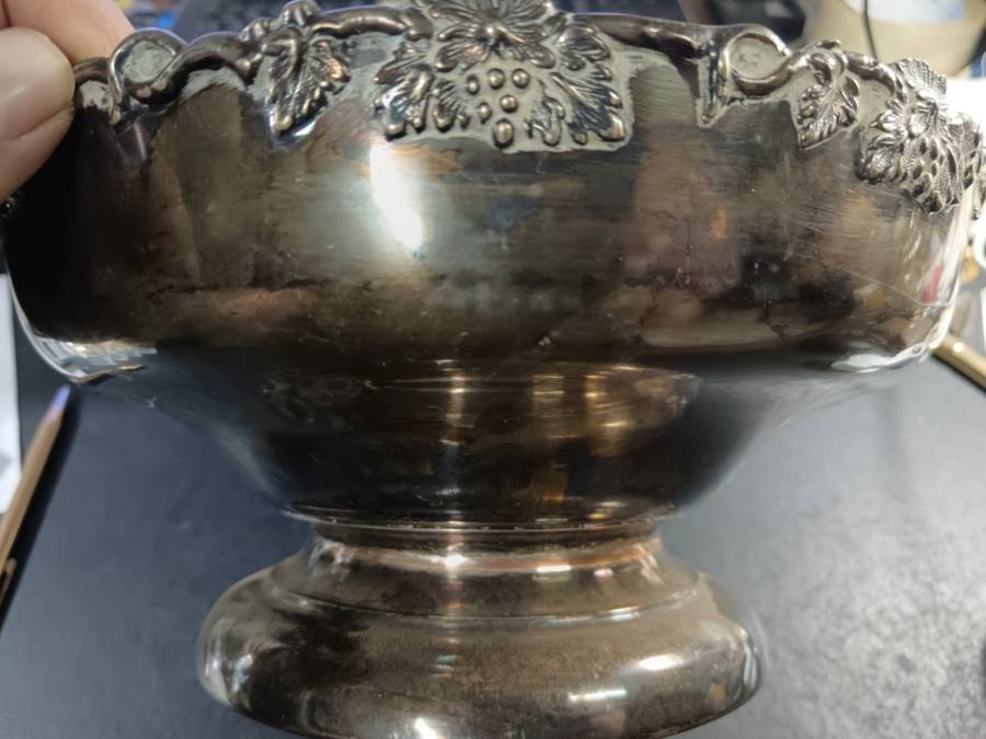 large plated bowl