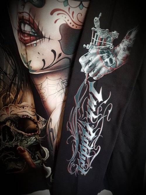 Sugar Skull Lady Unisex Long Sleeve Shirt, Skeleton Day Of The Dead Design Top ~ XXXLARGE ~