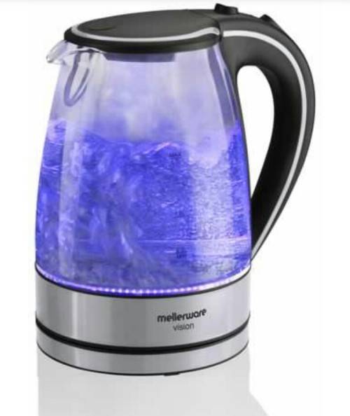 Vision II Glass Kettle - Blue