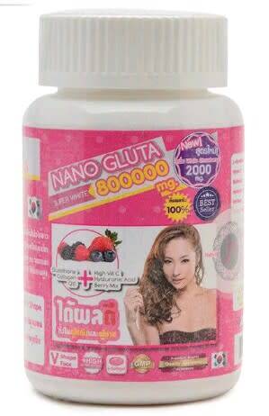 Nano Gluta Super Whitening Active Skin Whitening 800000 Mg - 30 x Soft gels