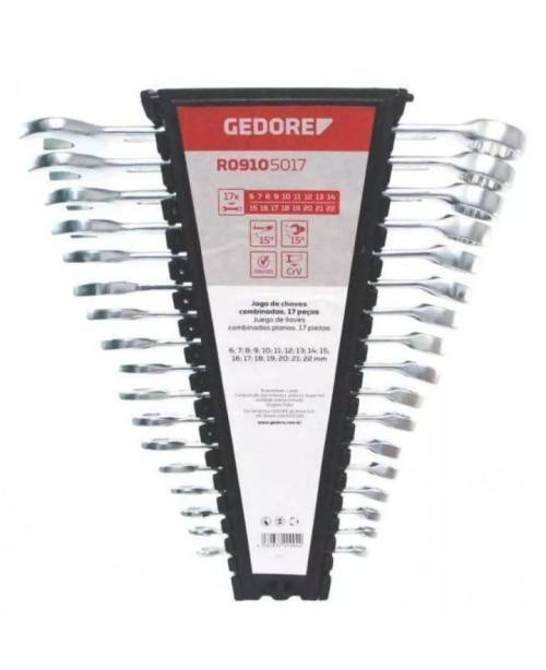 Gedore Red - Spanner / Wrench Set (17 Piece Kit) - High Quality