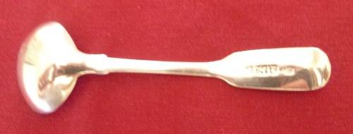 Georgian silver salt spoon