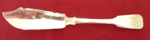 Georgian silver butter knife