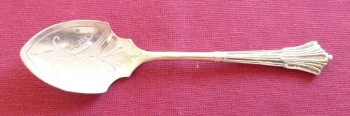 Victorian silver plated jam spoon