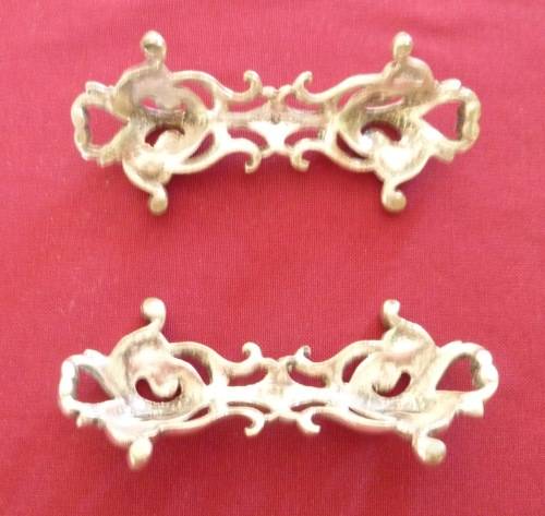 Pair of art nouveau silver plated knife rests