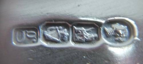 Pair of Irish silver dessert spoons