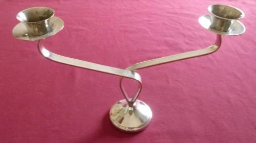 Silver plated candelabra