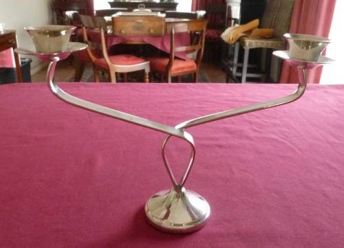 Silver plated candelabra