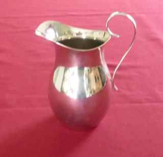 Large silver plated milk or custard jug