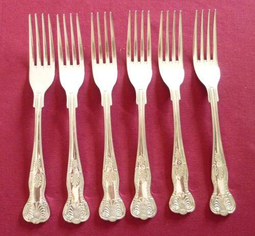Six kings pattern dessert forks