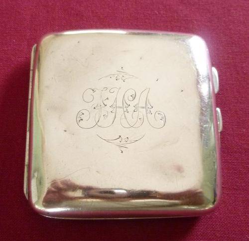 Silver cigarette case