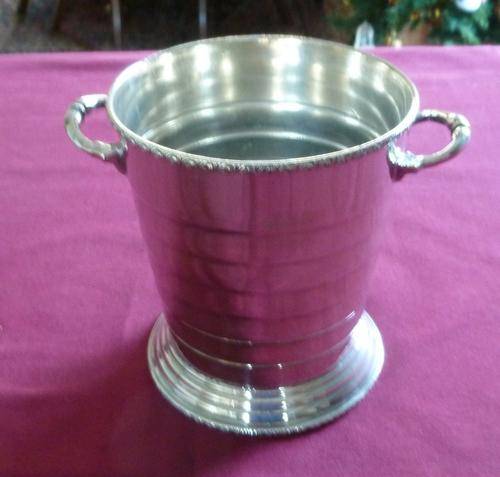 Art deco silver plated ice bucket