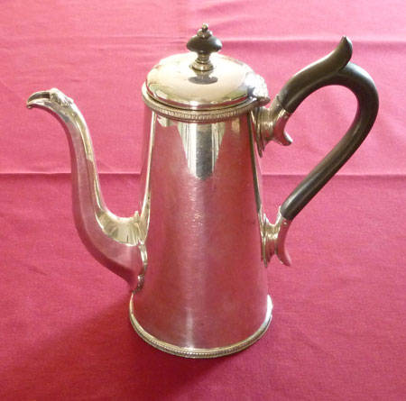 Superb Edwardian silver plated coffee pot