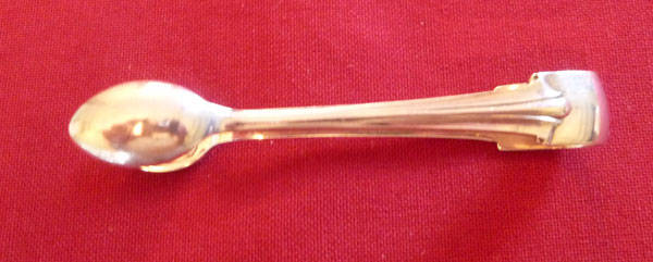 Pair of silver tongs