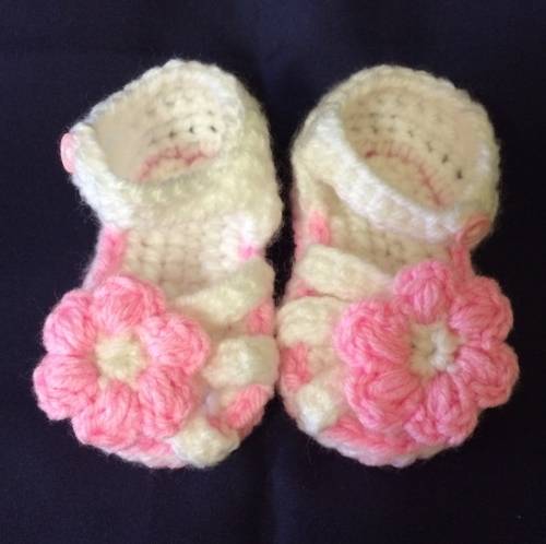 Crocheted Baby Sandals