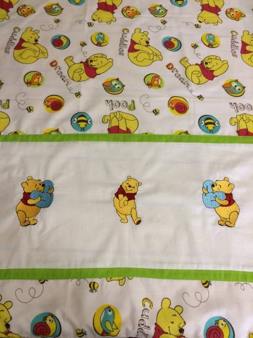 Embroidered Duvet Cover & Pillowcase - Winnie the Pooh