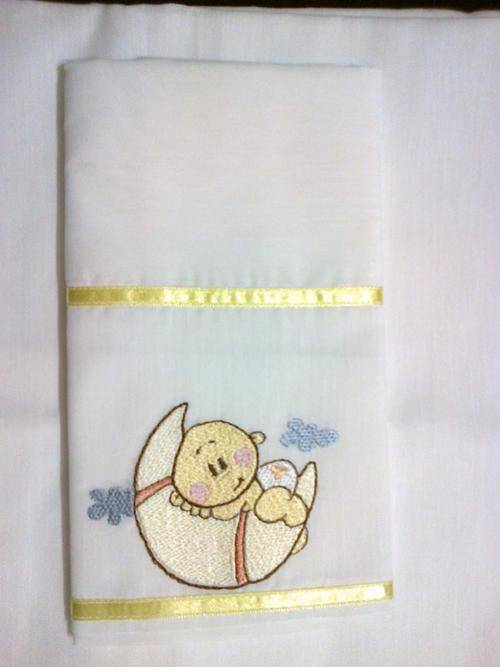 White Fitted Sheet for Baby - Cot